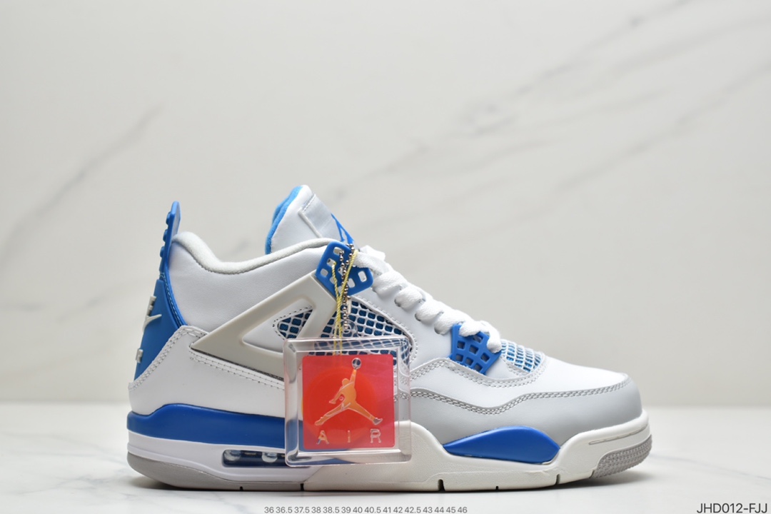 190 复古情怀满满的配色#Air Jordan 4 Retro Military Blue 白蓝 308497-105