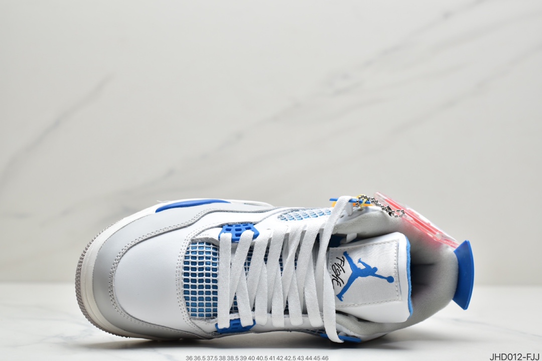 190 复古情怀满满的配色#Air Jordan 4 Retro Military Blue 白蓝 308497-105