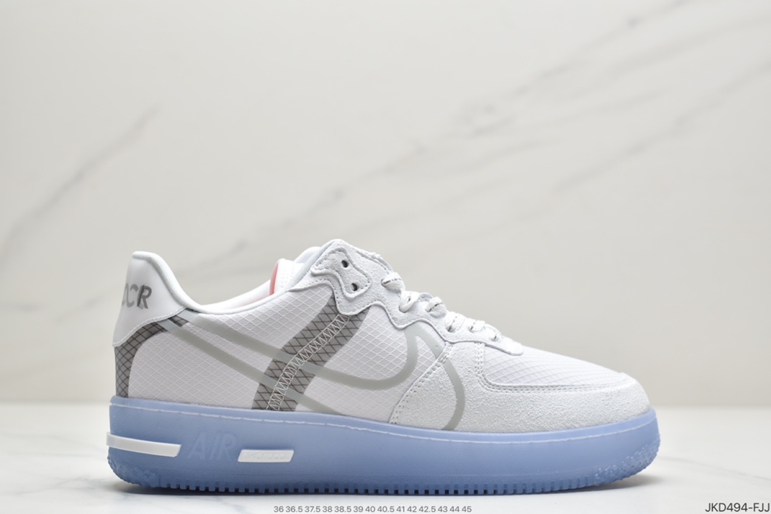160 耐克 Nike Air Force 1 React QS  空军一号 低帮 解析冰蓝 CQ8879-100