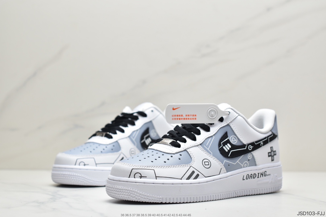200  官方爆款定制 PS5电玩主题Nike Air Force 1 Low’07 空军一号低帮休闲板鞋 CW2288-111