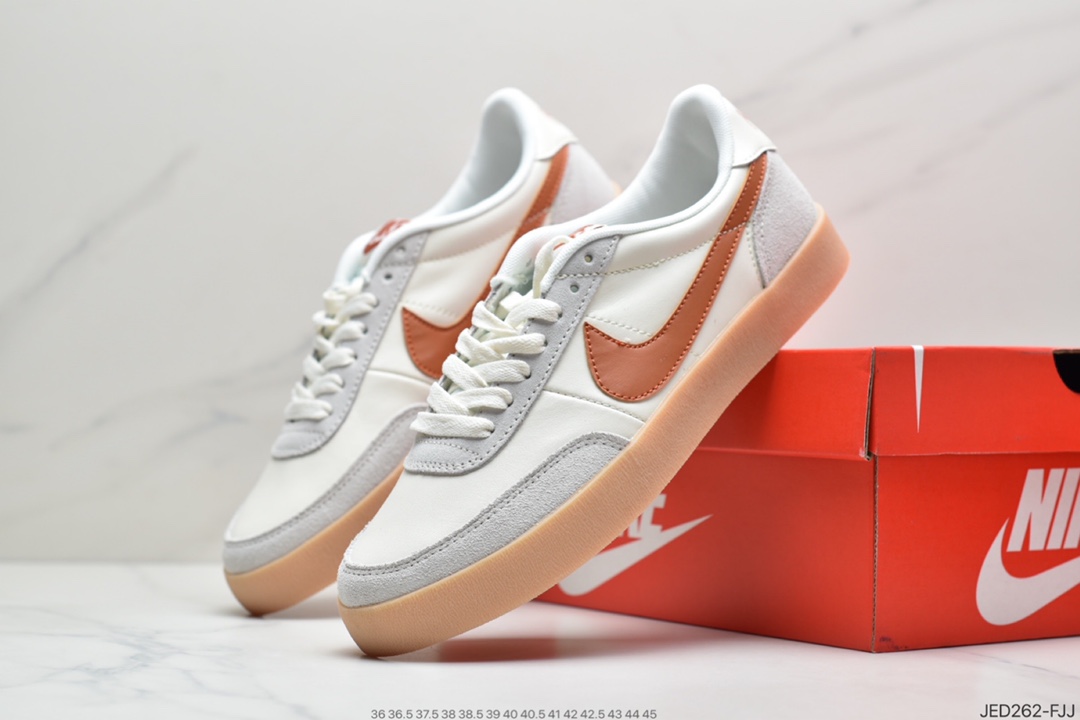 150 J.Crew x Nike 联名 Killshot II Leather 采用米白色皮革制作鞋身432997-107