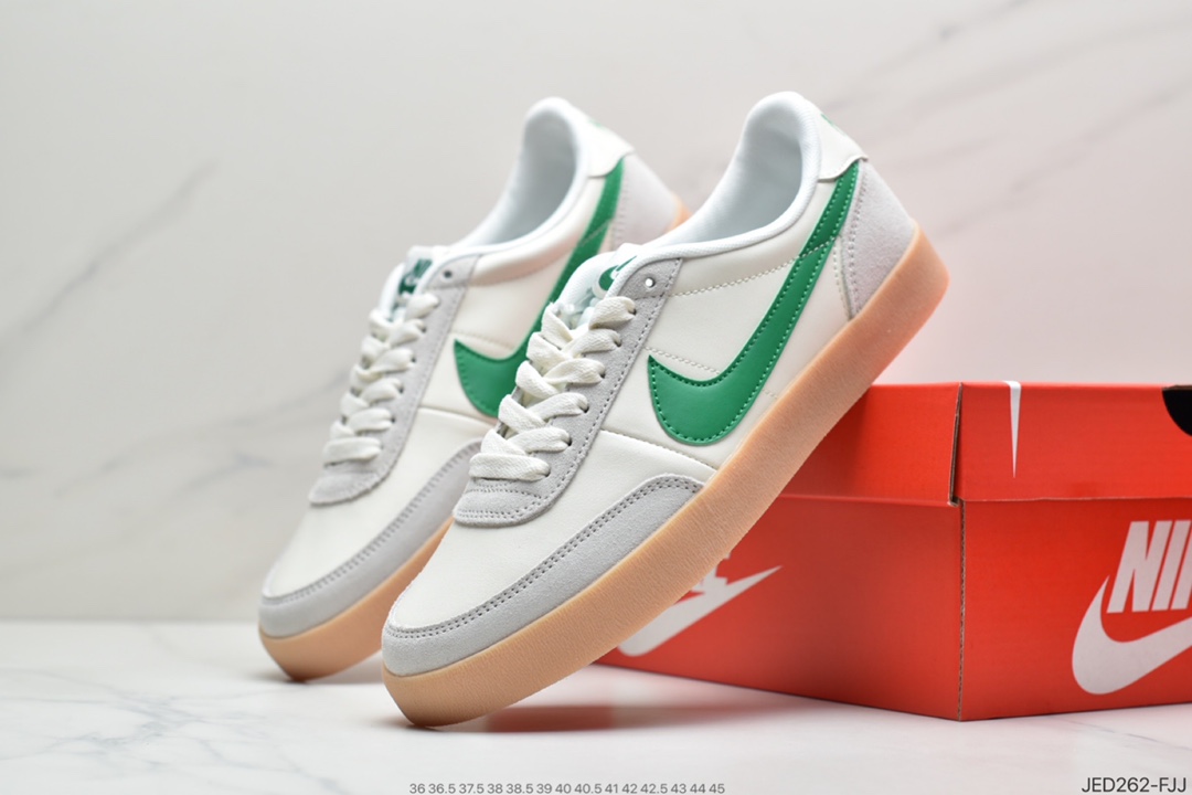 150 J.Crew x Nike 联名 Killshot II Leather 采用米白色皮革制作鞋身432997-107