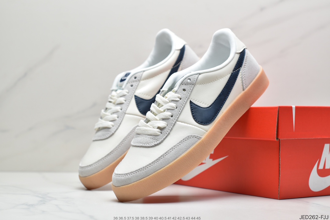 150 J.Crew x Nike 联名 Killshot II Leather 采用米白色皮革制作鞋身432997-107