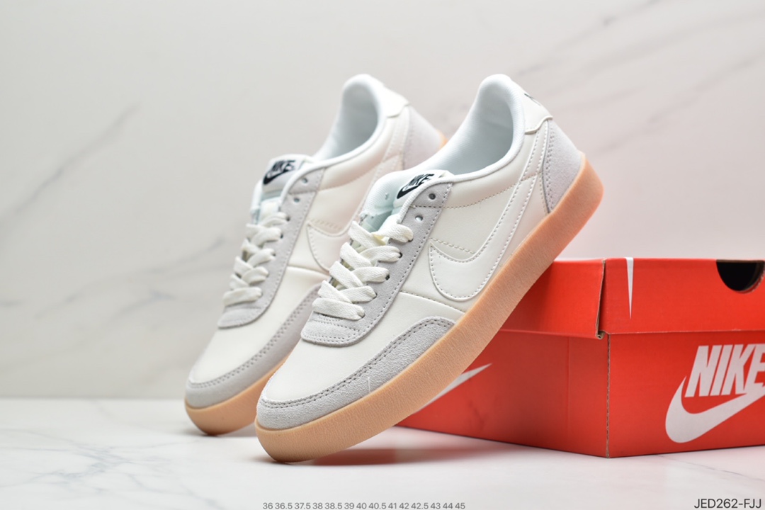150 J.Crew x Nike 联名 Killshot II Leather 采用米白色皮革制作鞋身432997-107