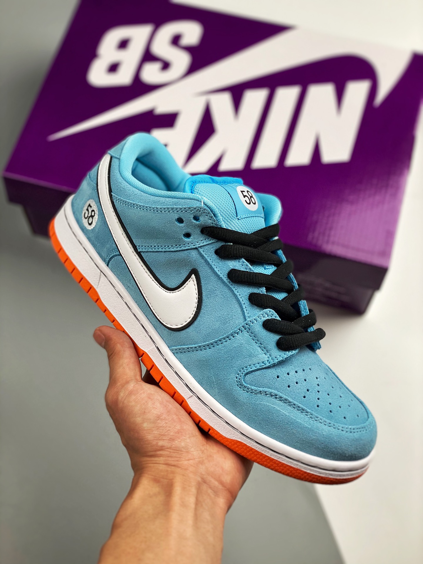 Nike SB Dunk Low Pro "Blue Chill" carreras, producción pura original de fábrica grande #etiqueta tejida de fábrica orig…