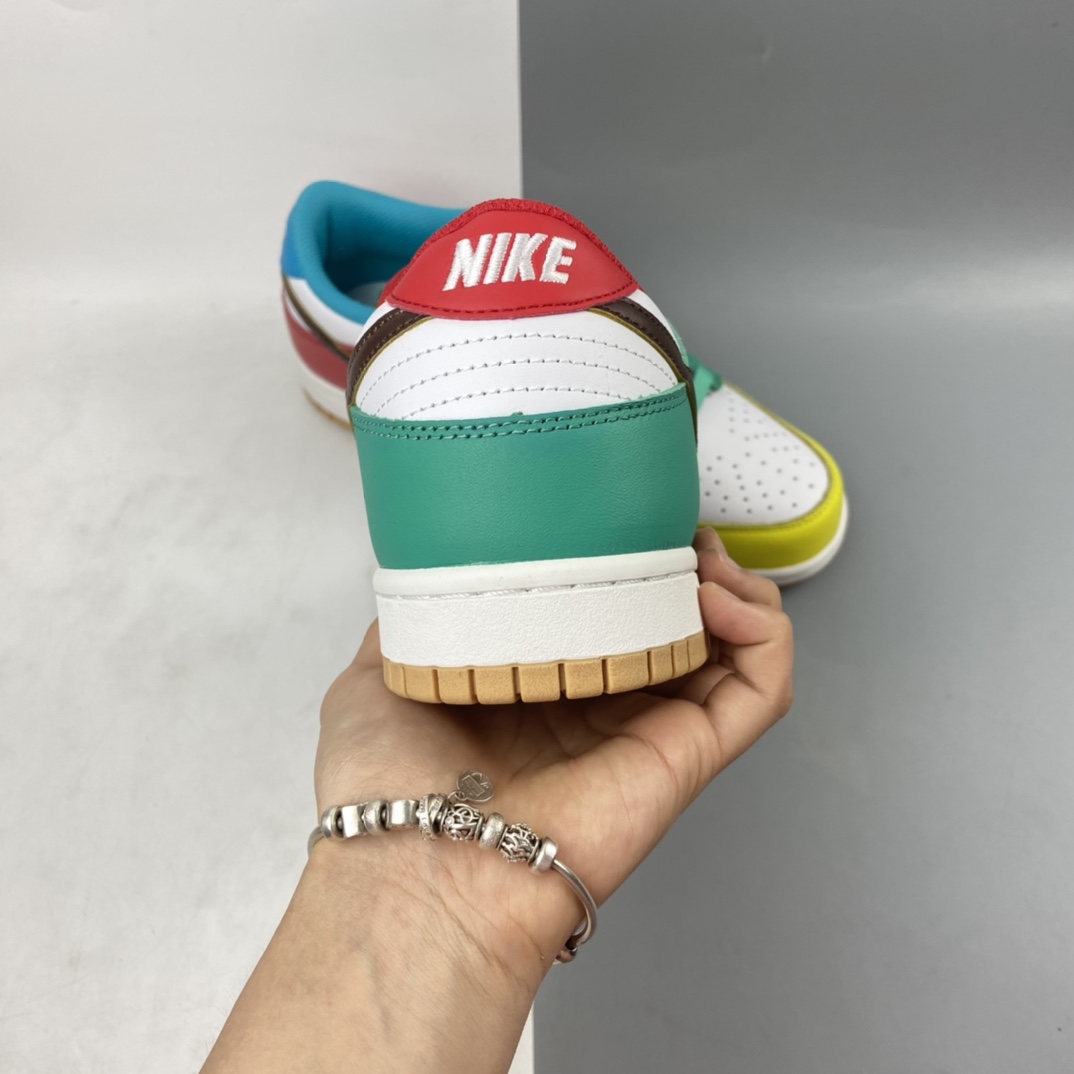 P320 Nike Dunk Low ”Free 99” 「white」多彩鸳鸯扣篮系列低帮休闲运动滑板鞋 DH0952-100