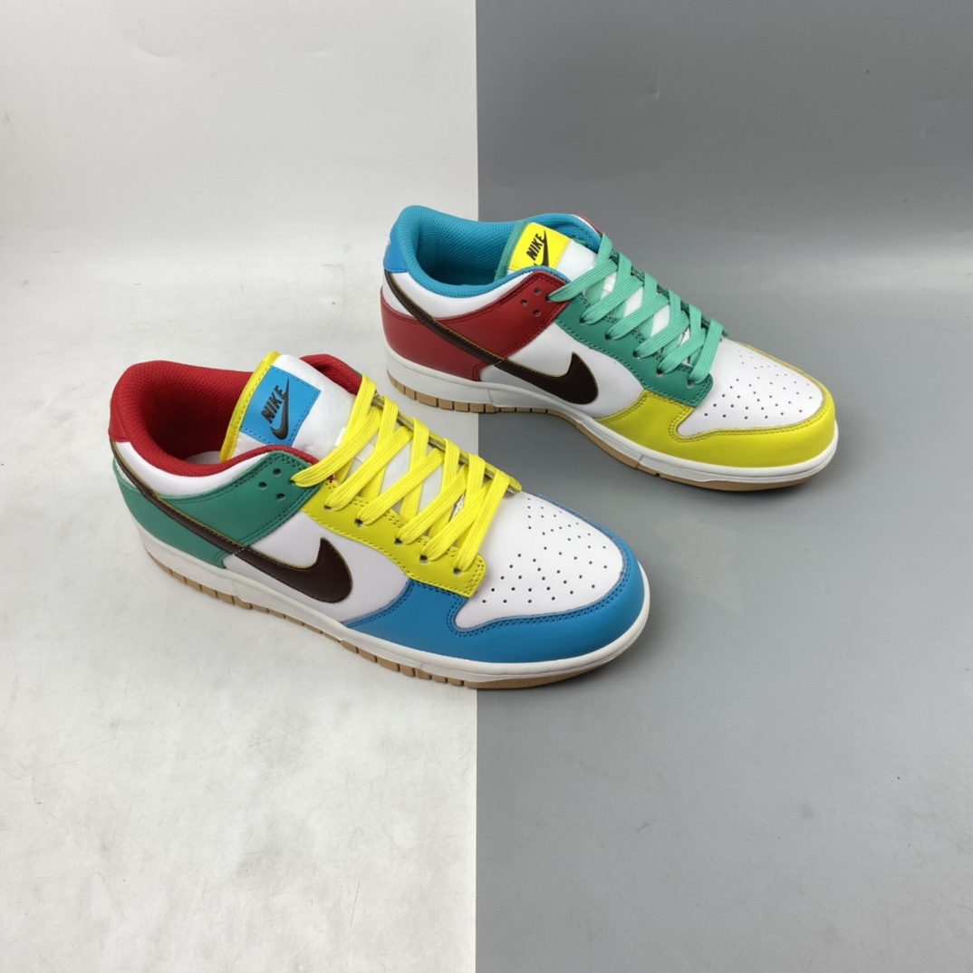P320 Nike Dunk Low ”Free 99” 「white」多彩鸳鸯扣篮系列低帮休闲运动滑板鞋 DH0952-100