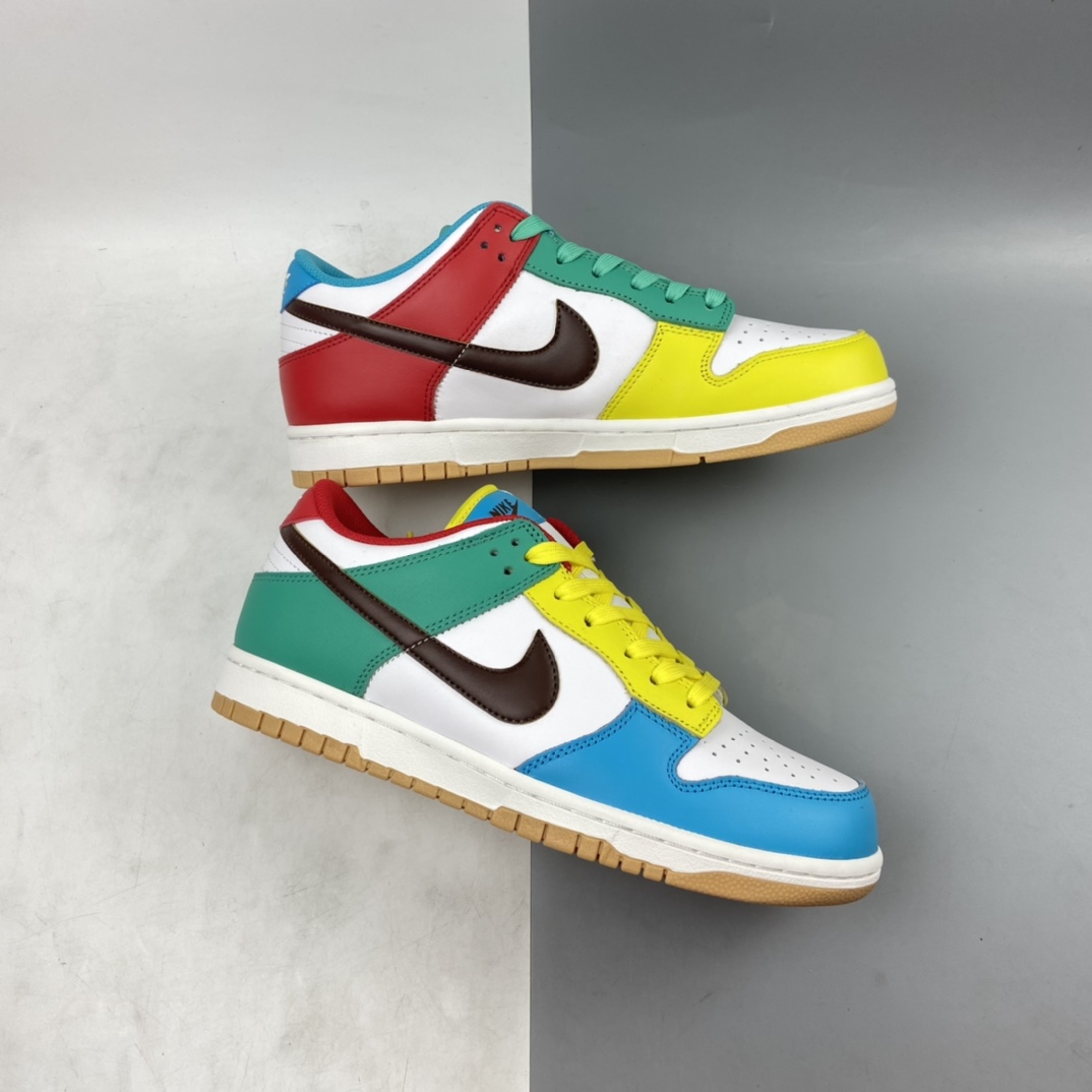P320 Nike Dunk Low ”Free 99” 「white」多彩鸳鸯扣篮系列低帮休闲运动滑板鞋 DH0952-100