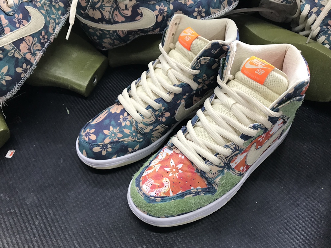 P400 Nike SB Dunk High 夏威夷 扣篮系列高帮休闲运动滑板鞋 可撕 CZ2232-300