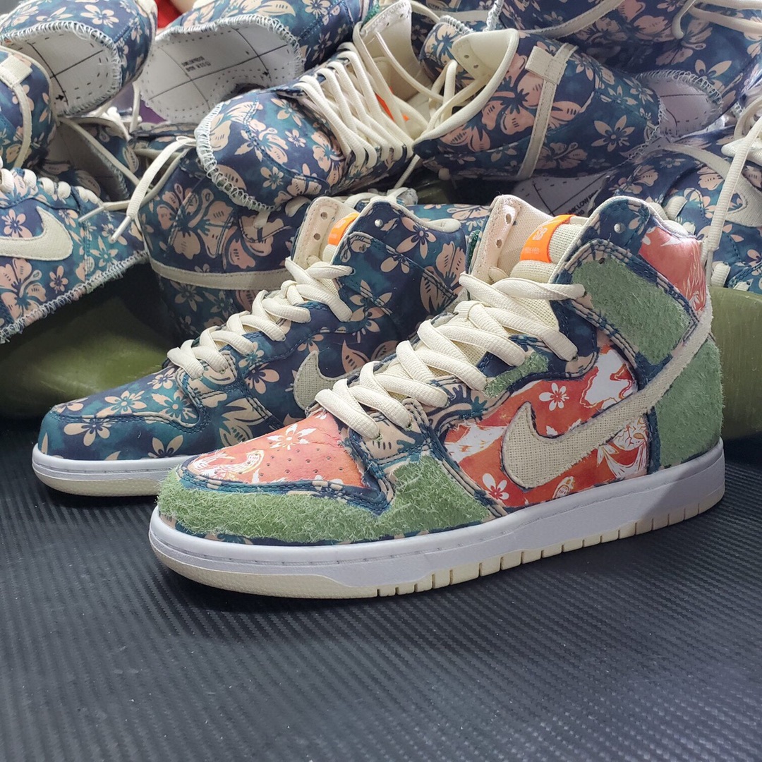 P400 Nike SB Dunk High 夏威夷 扣篮系列高帮休闲运动滑板鞋 可撕 CZ2232-300