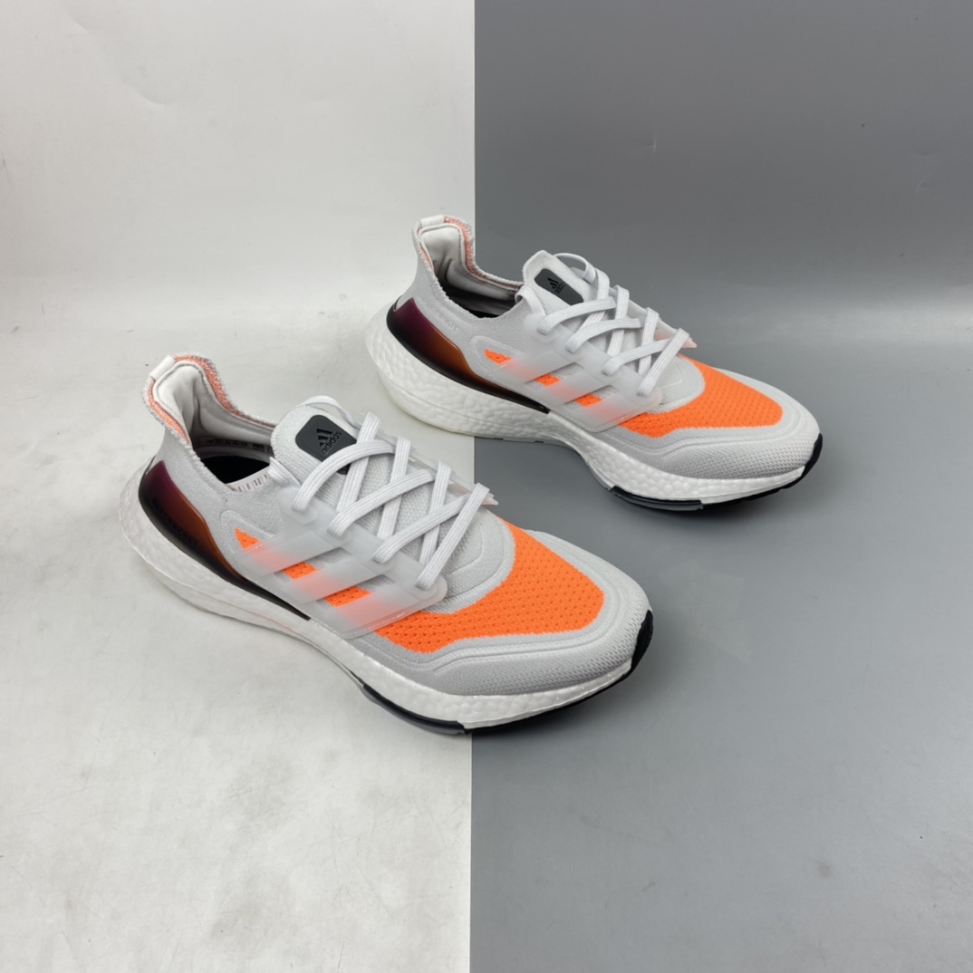 P220 AD UltraBoost 21 加厚爆米花袜套式针织鞋面休闲运动慢跑鞋 FY0375