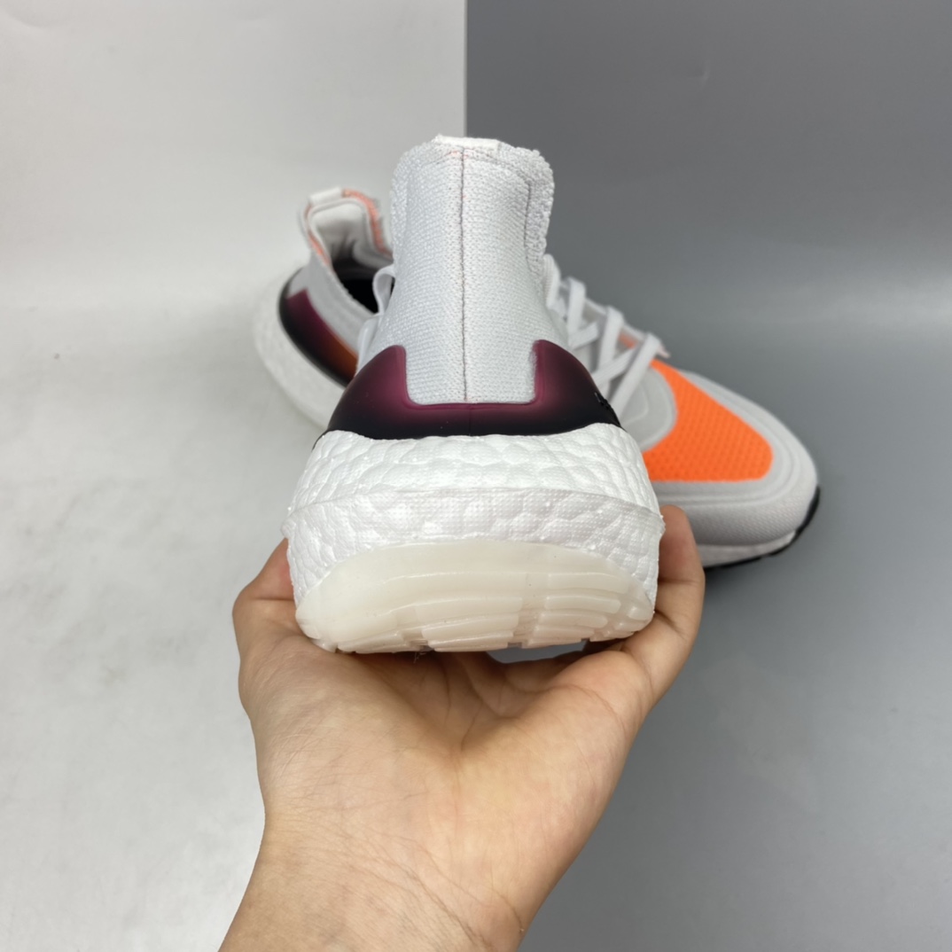 P220 AD UltraBoost 21 加厚爆米花袜套式针织鞋面休闲运动慢跑鞋 FY0375