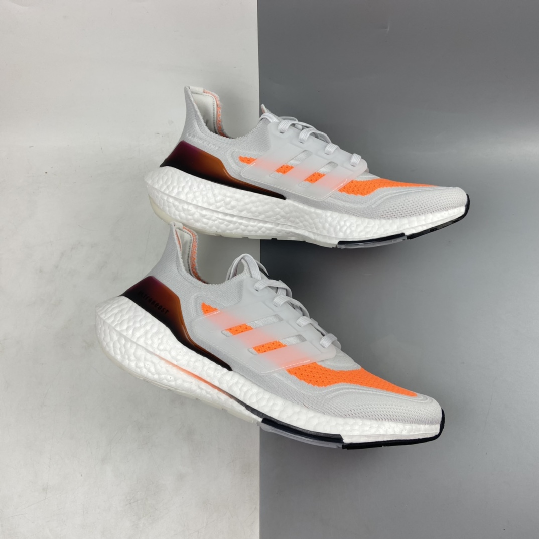 P220 AD UltraBoost 21 加厚爆米花袜套式针织鞋面休闲运动慢跑鞋 FY0375