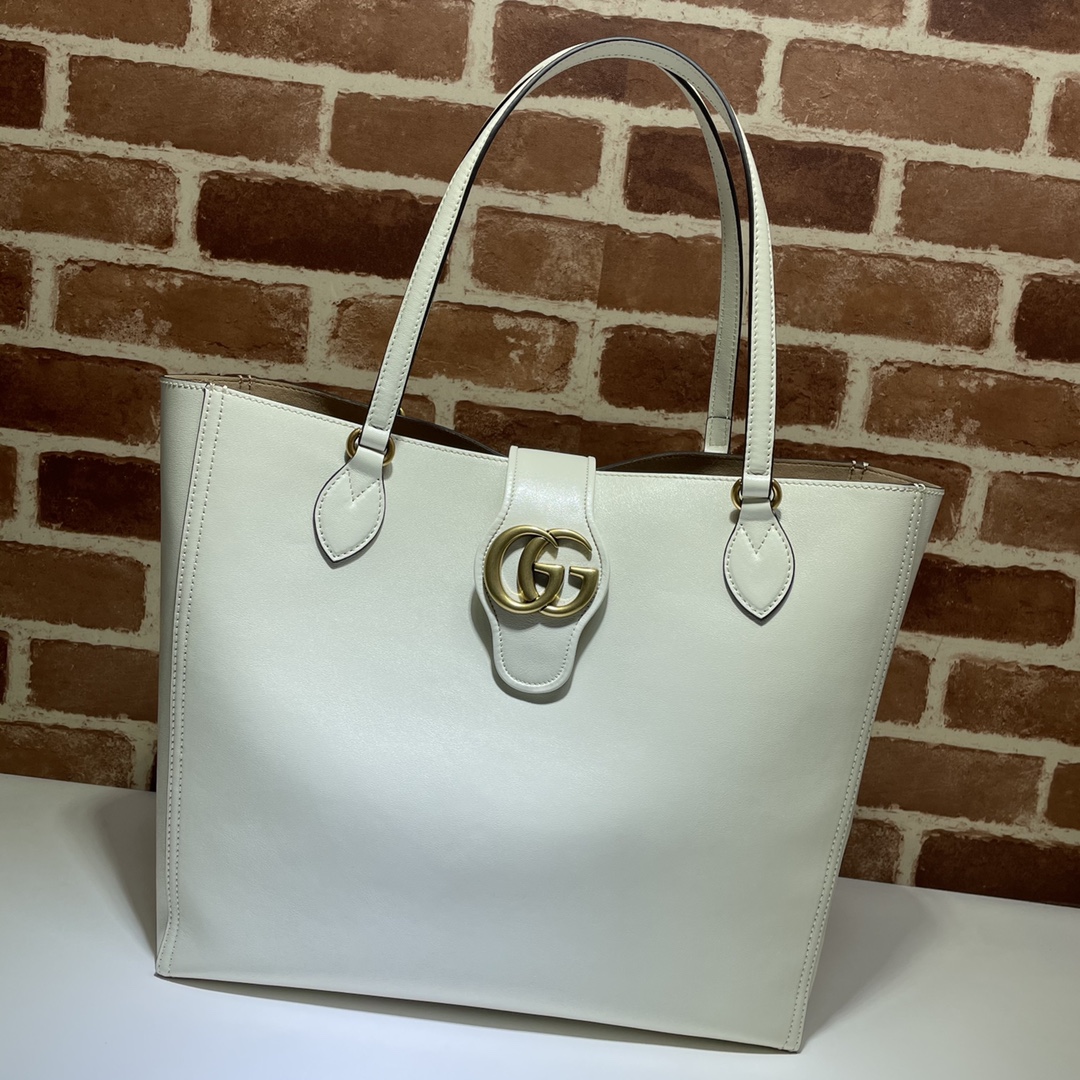 GUCCI古驰 21春夏女士双G中号托特包649577