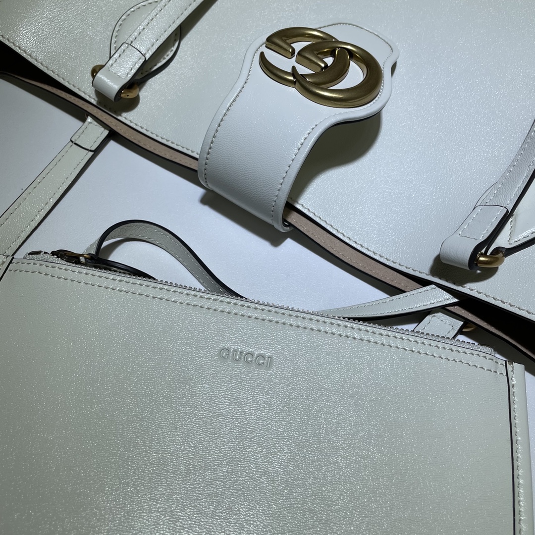 GUCCI古驰 21春夏女士双G中号托特包649577