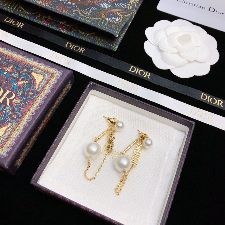 AAAA Customize
 Dior Jewelry Earring Yellow Brass
