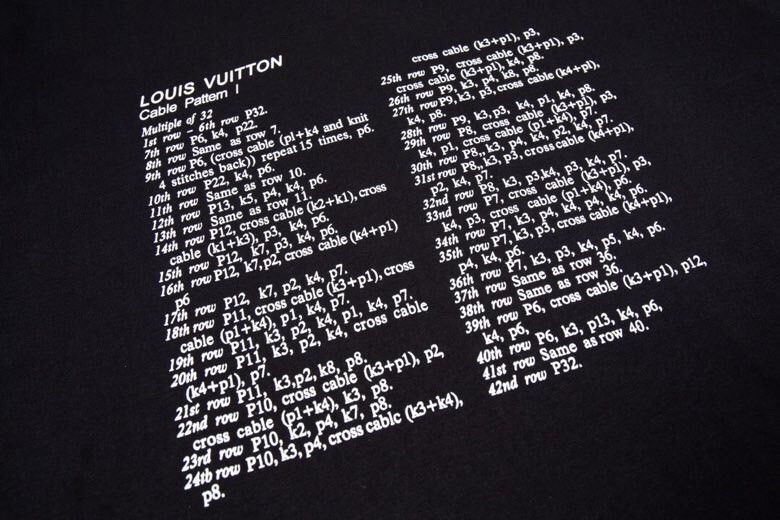 Louis Vuitton LV 2021FW 胸前字母后背双手logo短袖
