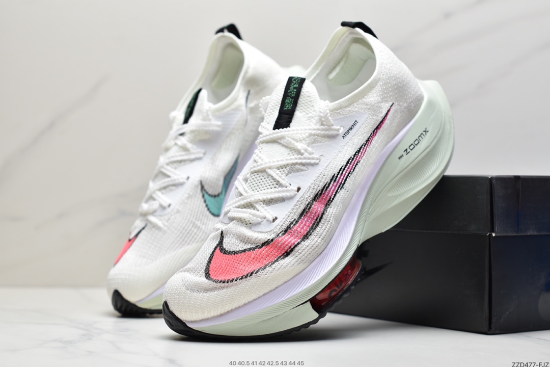 250  2020全新耐克Nike Air Zoom Alphafly NEXT％破2代马拉松气垫轻量超跑竞速运动慢跑鞋CI9925-400