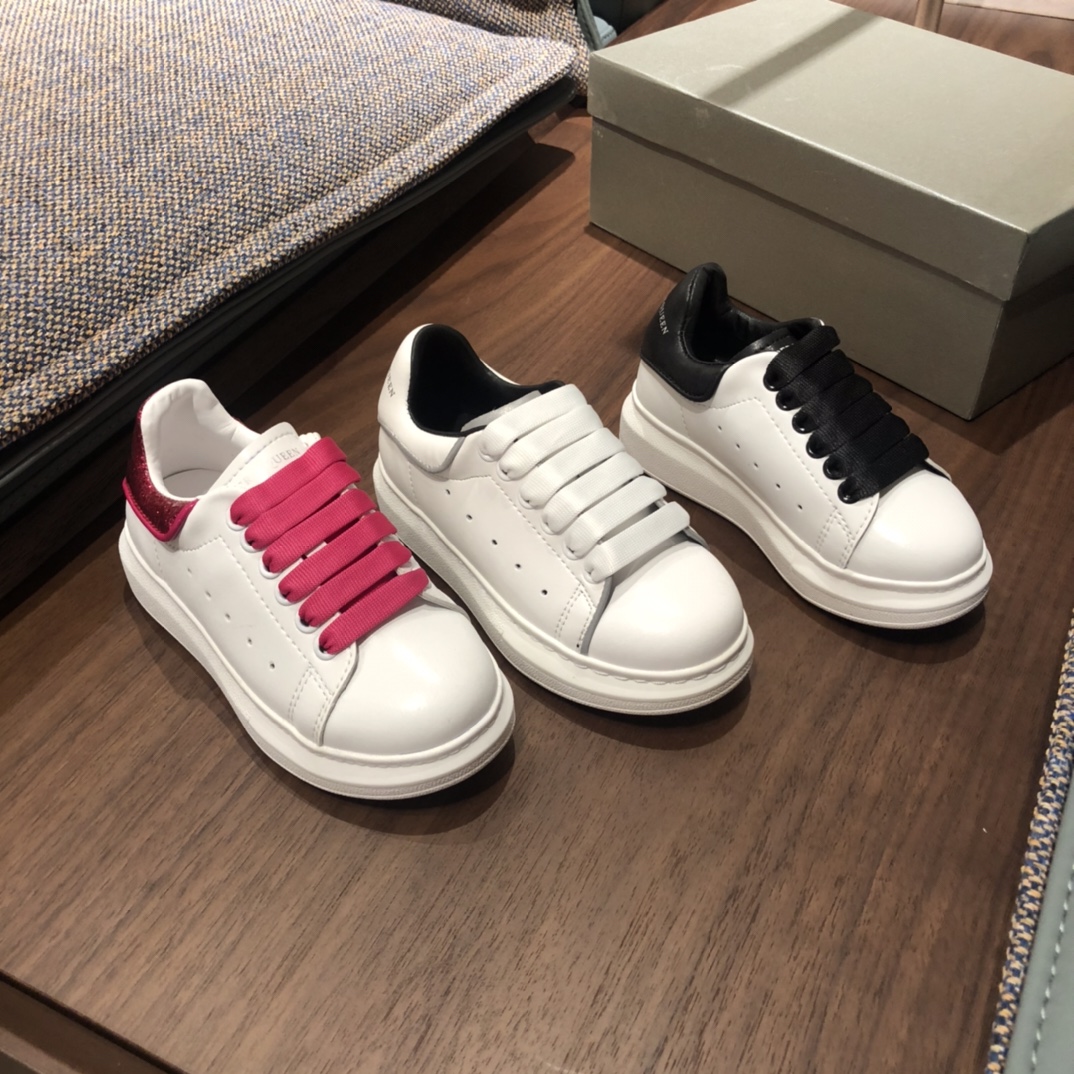 child Childens takes McQueen McQueen’s shoes. Zipper, 26-35 inside of a good-quality pig’s skin - 图片 9
