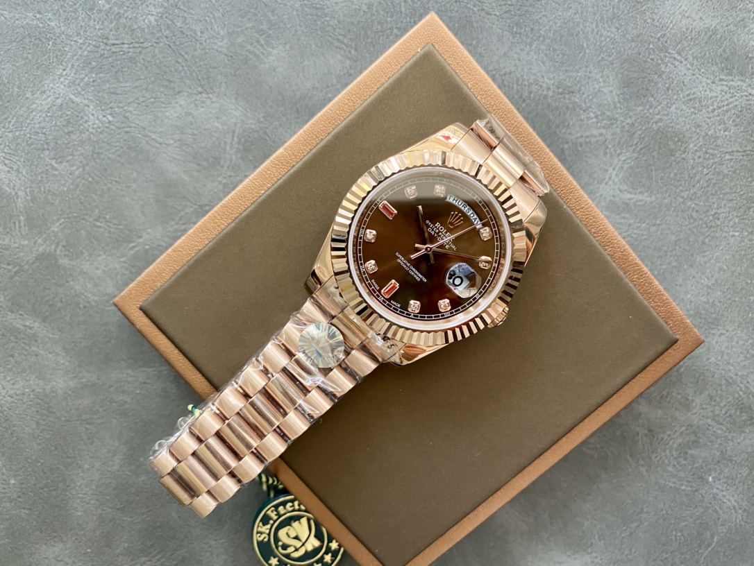 SK厂 劳力士Rolex 双历 星期日志型シリーズ 40mm - 自動機械式腕時計