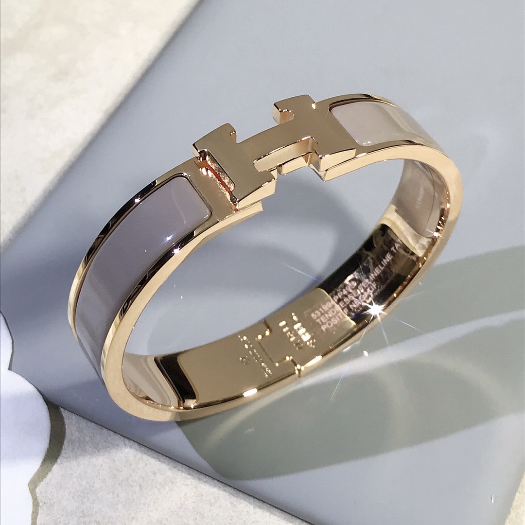 Hermes Jewelry Bracelet High Quality Online
 Coffee Color Rose Gold Polishing