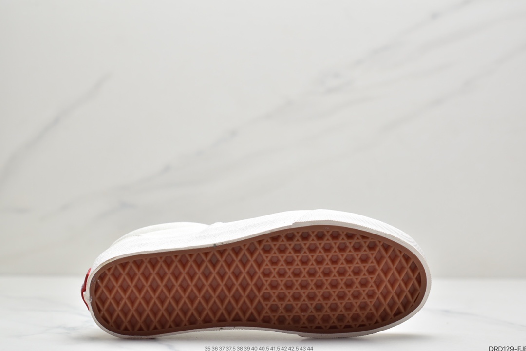 110 Vans Era Crft 棋盘格白红白黑权志龙解构男女板鞋