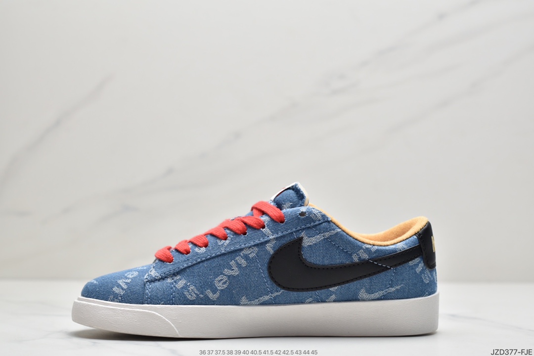 140 耐克Nike Blazer Mid x Levi’s Strauss 开拓者李维斯特牛仔  BQ4808-600