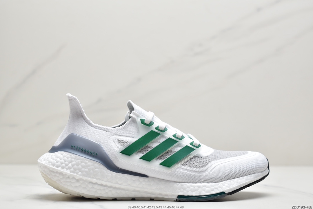 200 全新阿迪达斯Adidas UltraBoost 21 加厚爆米花袜套式针织鞋面休闲运动慢跑鞋 FZ1920