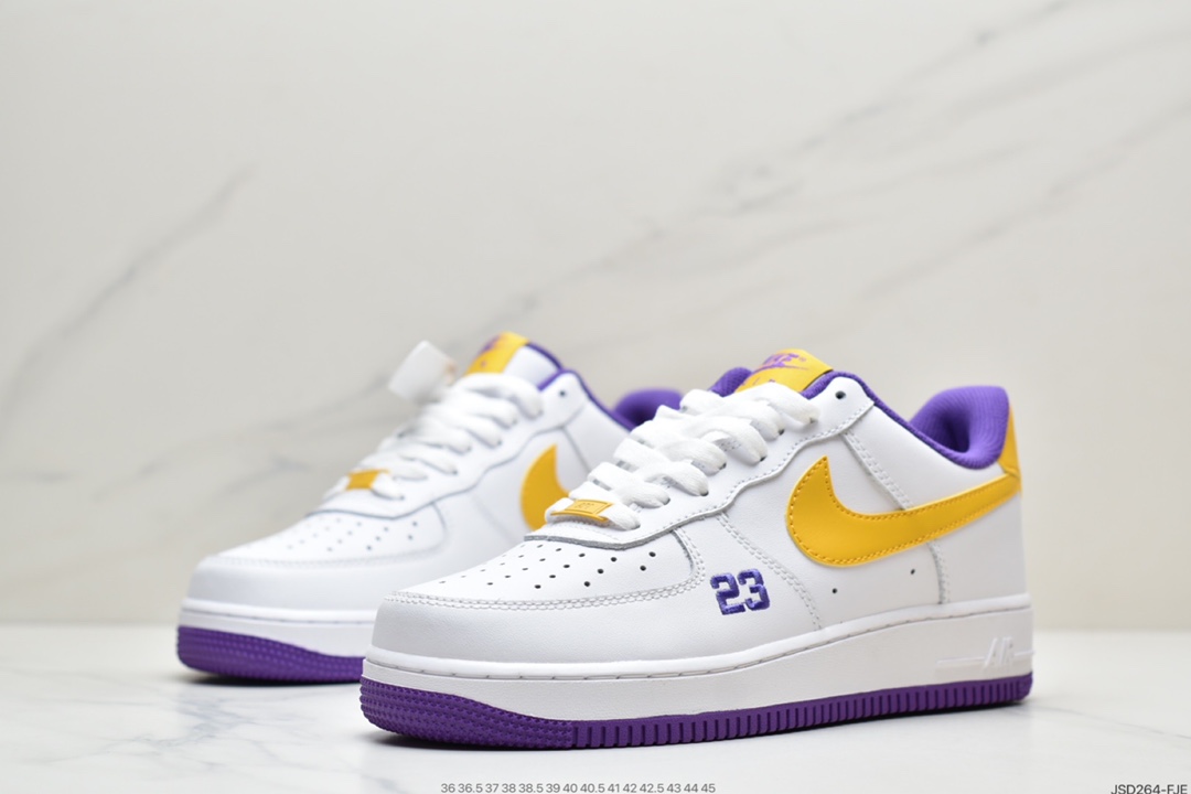 220 耐克NIKE Air Force 1 Low  紫金湖人詹姆斯配色 315122-113