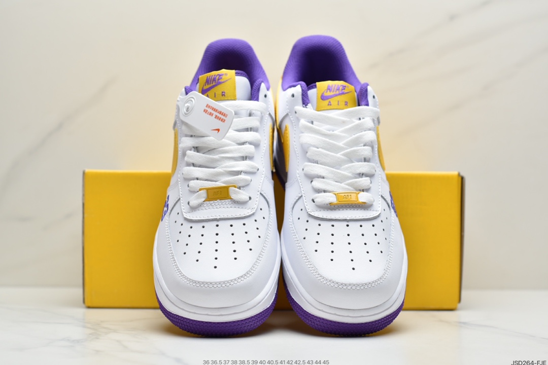 220 耐克NIKE Air Force 1 Low  紫金湖人詹姆斯配色 315122-113