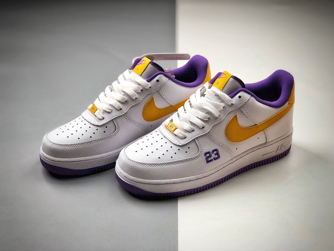 220   NIKE Air Force 1 空军一号 紫金湖人 23永远的科比 低帮运动休闲板鞋315122-113