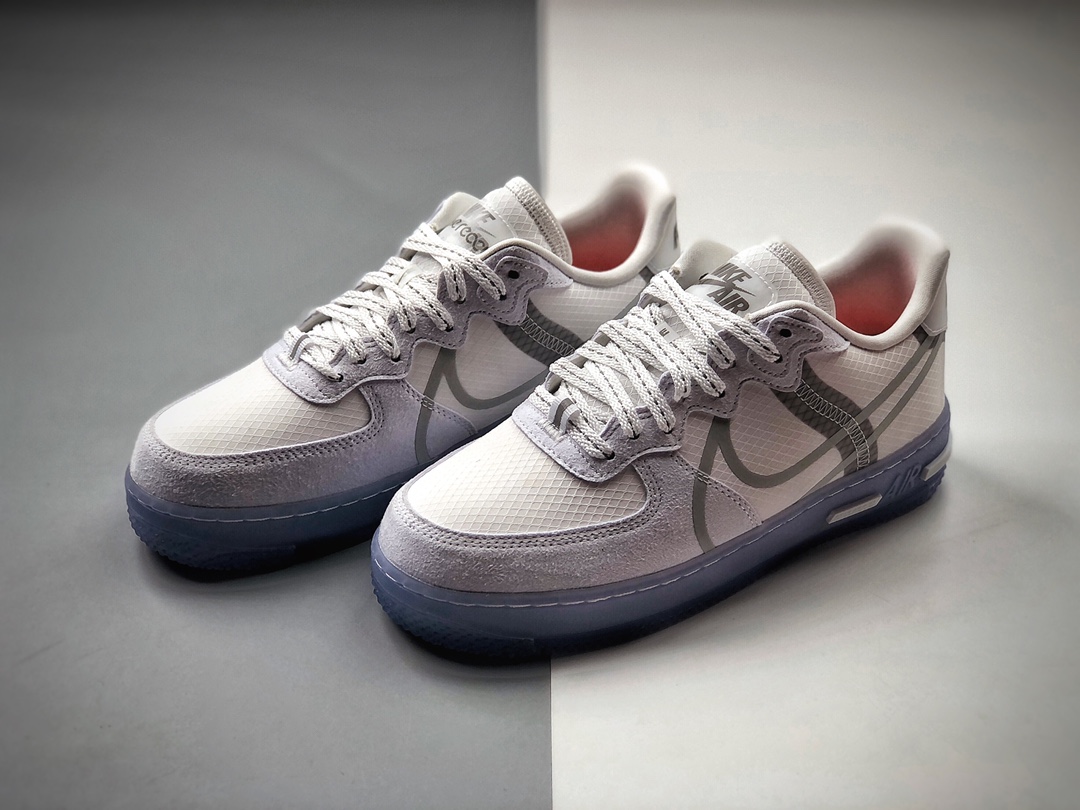 300  纯原 Air Force 1 React QS Light Bone 冰块解析冰蓝空军一号 CQ8879-100