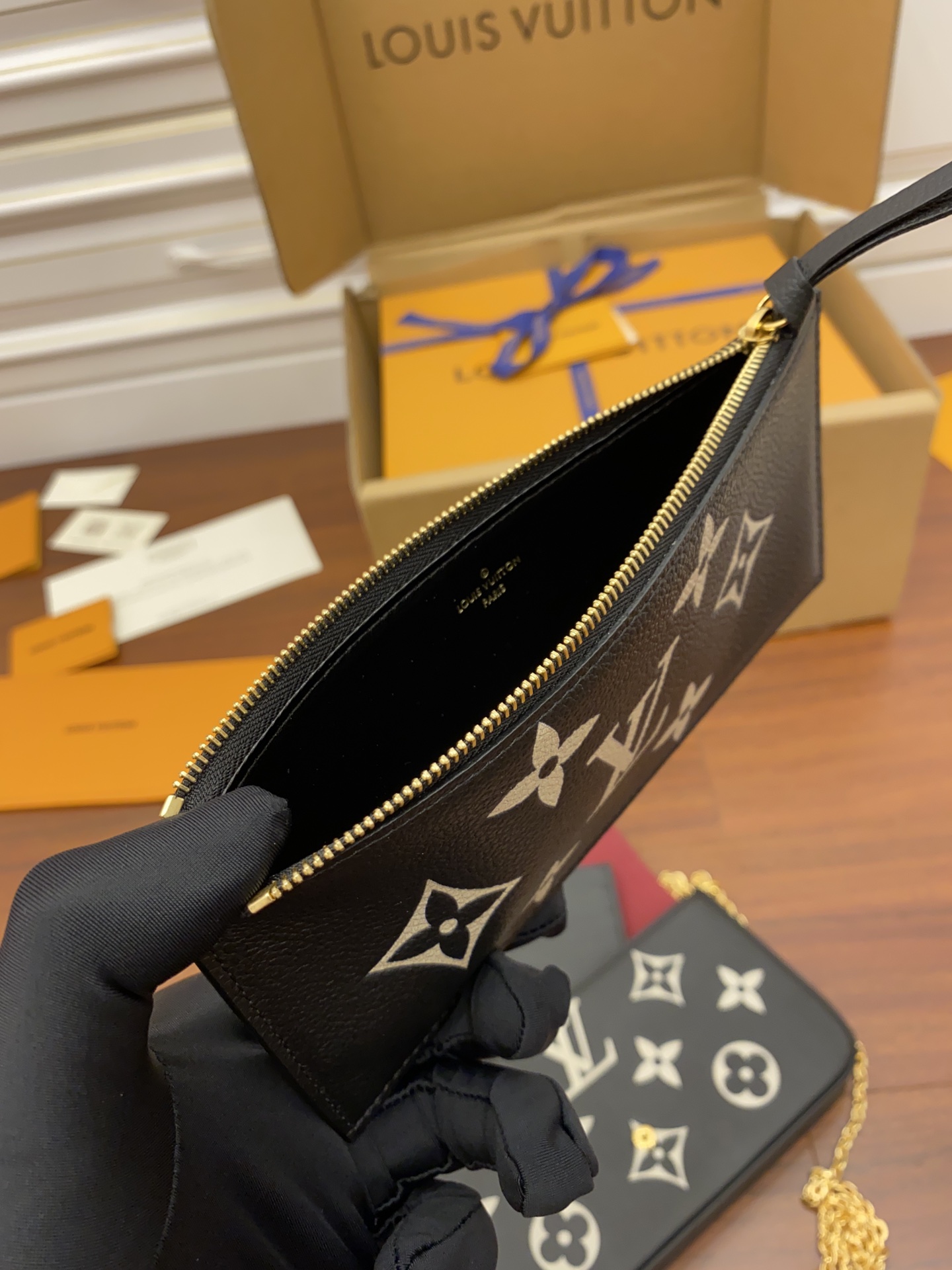 Louis Vuitton LV Félicie Pochette三合一链条包 M80482