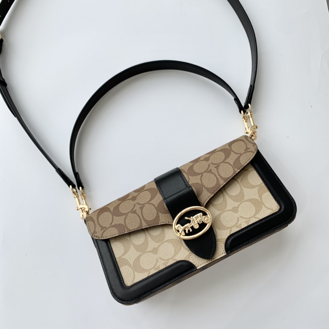 Coach ～纯 COACH蔻驰5509奥莱Georgie系列 腋下包酒神包
