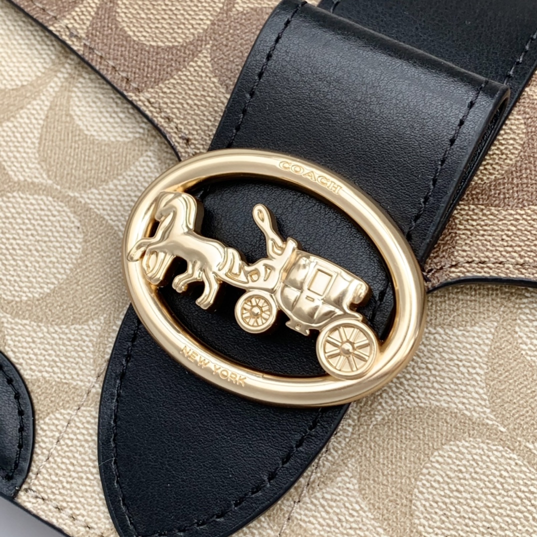 Coach ～纯 COACH蔻驰5509奥莱Georgie系列 腋下包酒神包