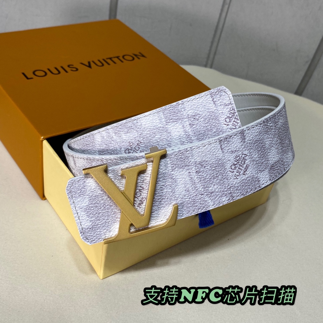 Louis Vuitton Belts Calfskin Cowhide