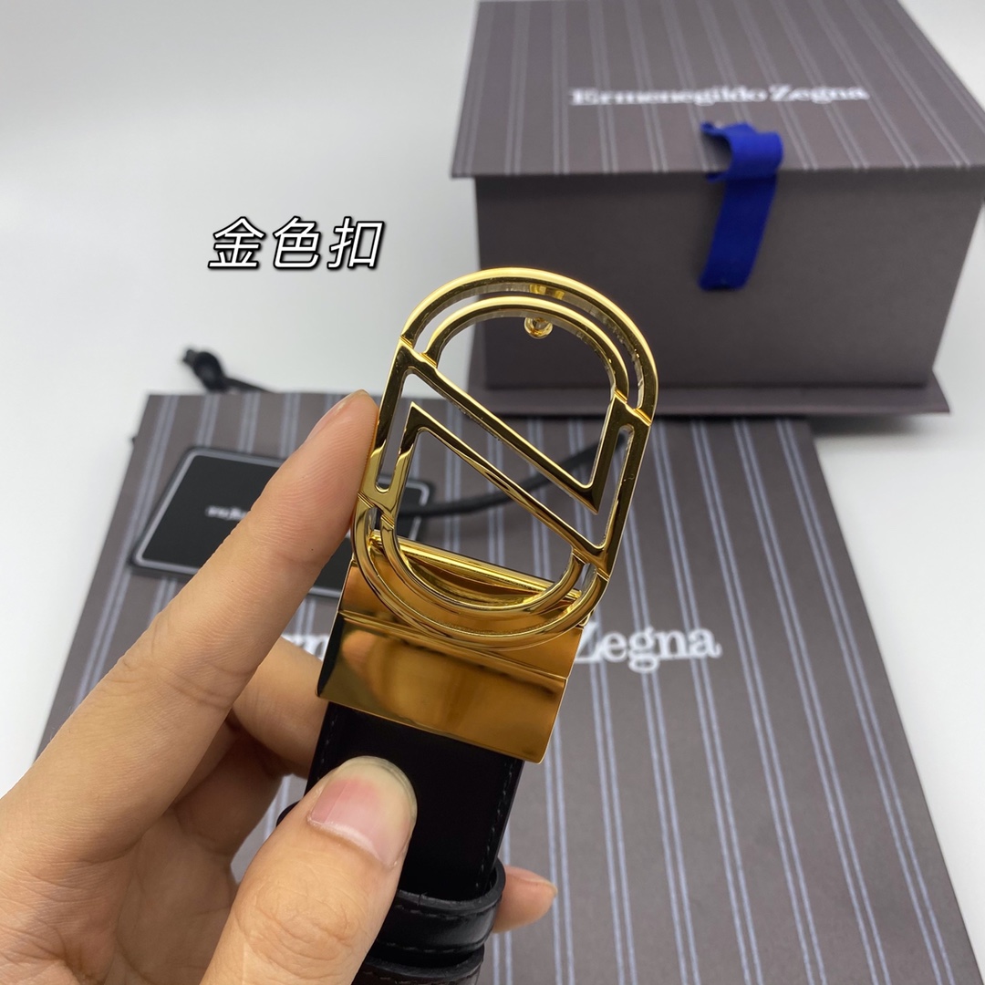 Ermenegildo Zegna 代购级 杰尼亚（NFC）3 5cm高级定制款男士皮带 自行选择搭配 双面头层牛皮