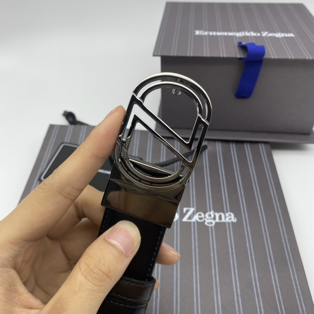 Ermenegildo Zegna 代购级 杰尼亚（NFC）3 5cm高级定制款男士皮带 自行选择搭配 双面头层牛皮