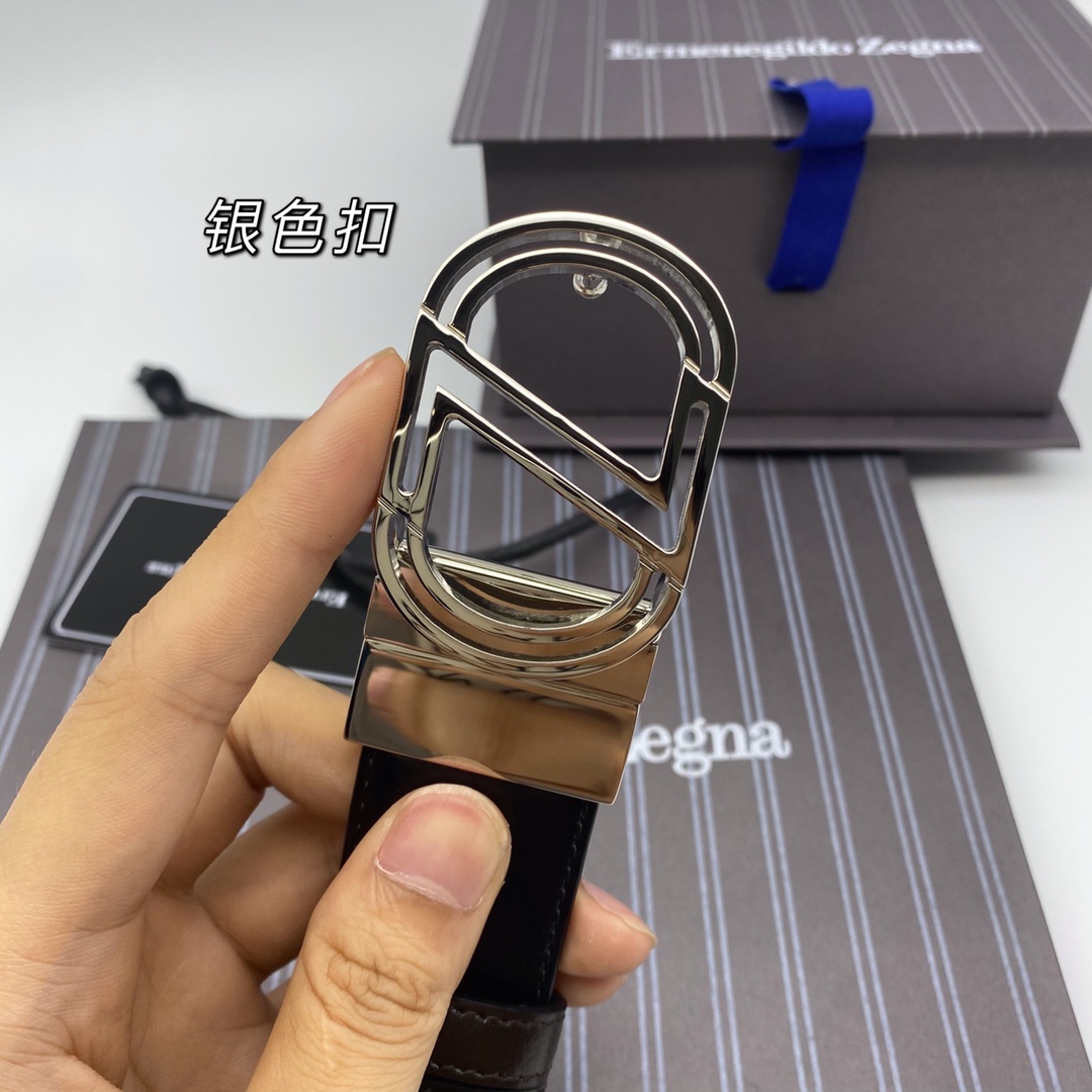 Ermenegildo Zegna 代购级 杰尼亚（NFC）3 5cm高级定制款男士皮带 自行选择搭配 双面头层牛皮