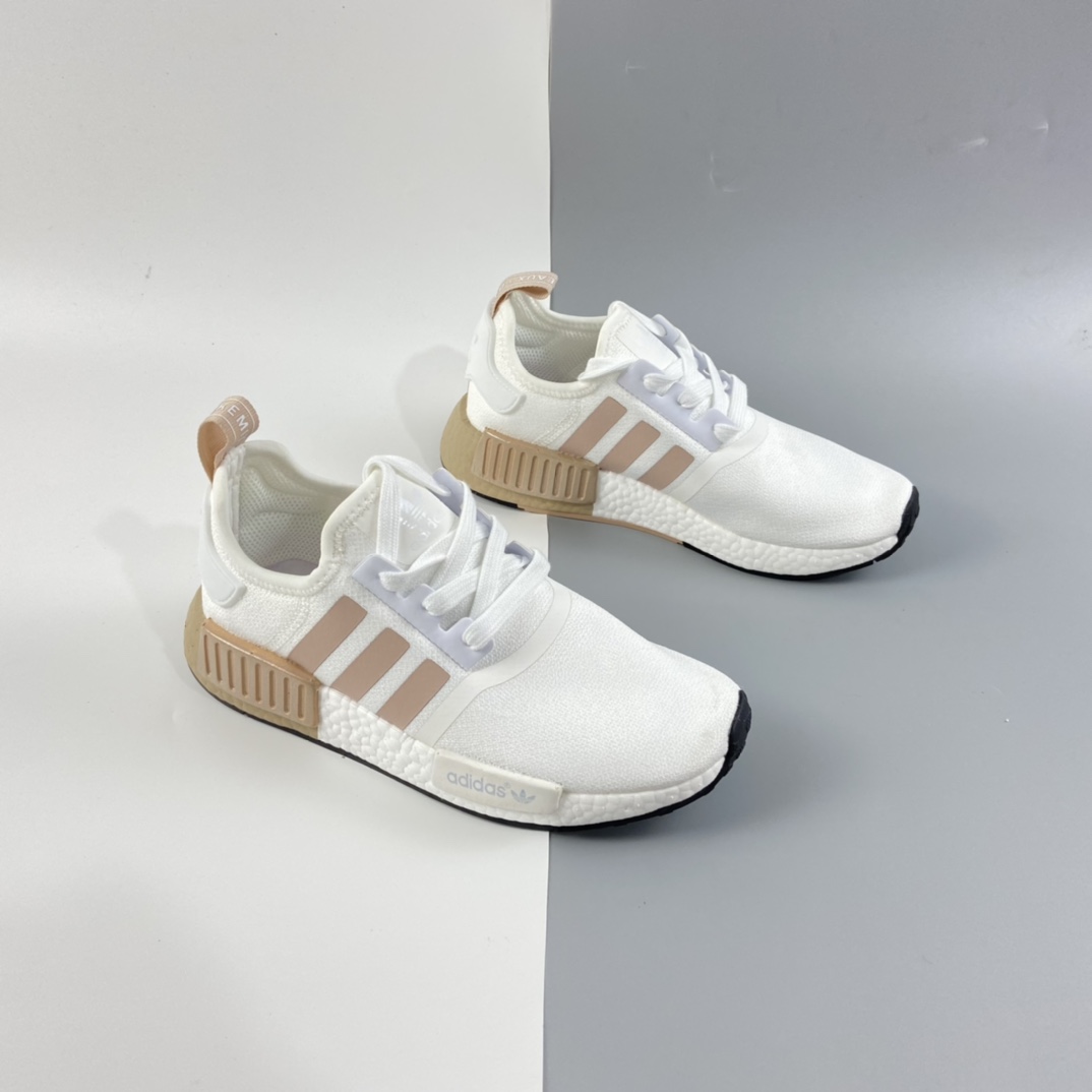 P200  Ad NMD Boost 阿迪达斯爆米花超弹中底 针织网面休闲跑鞋 FV2475
