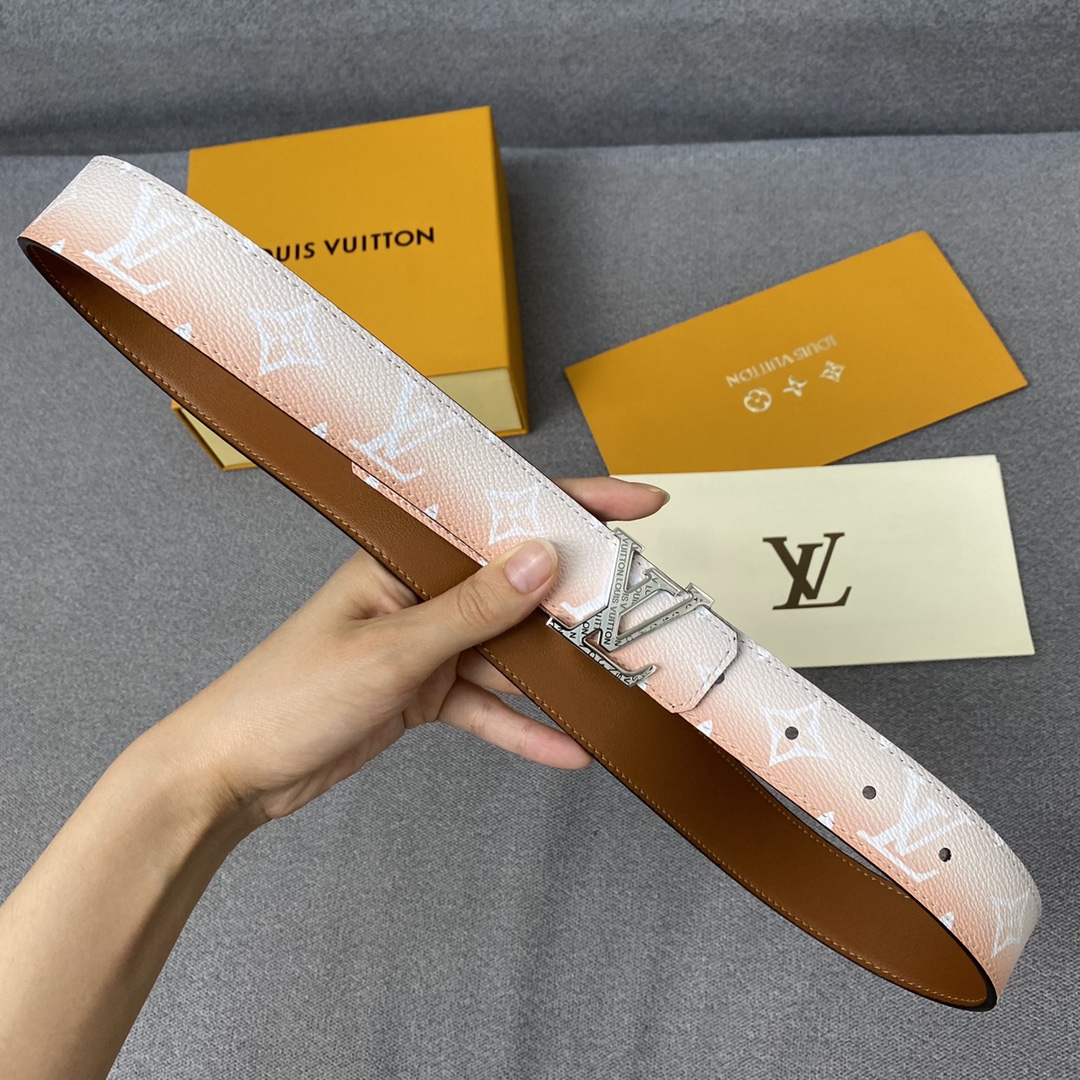 Louis Vuitton Belts Women Calfskin Cowhide Summer Collection