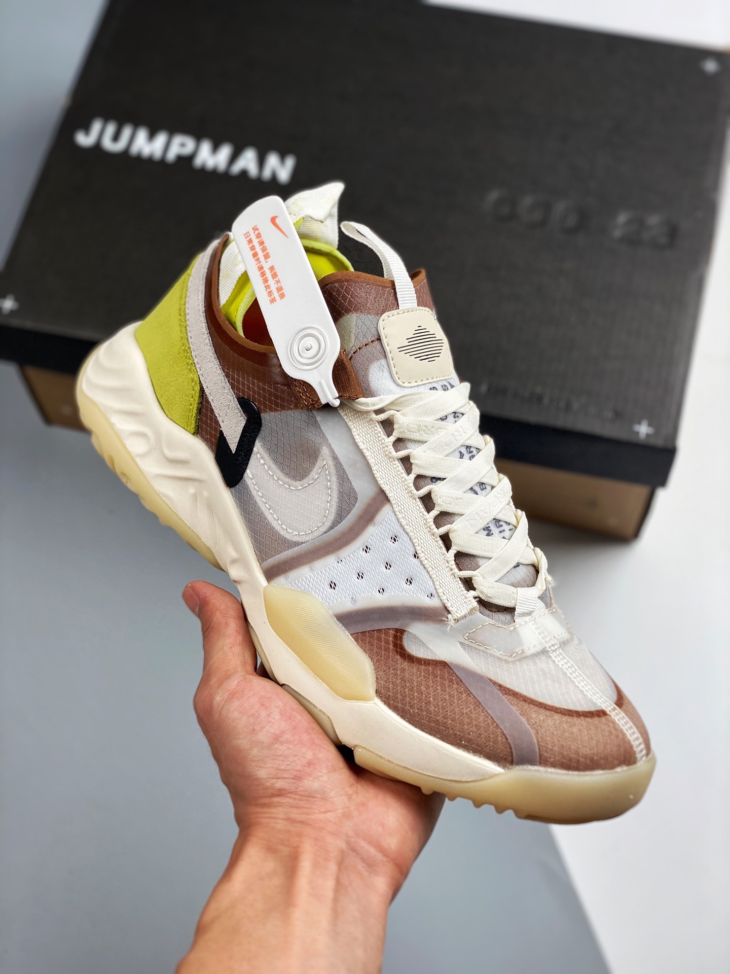 Air Jordan Delta SP Verde/Gris de alta frecuencia, usado por Edison Chen, producción de fábrica grande pura original, c…