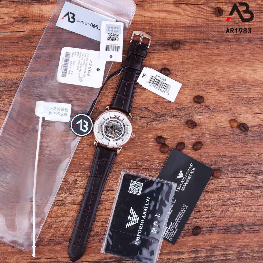 Armani Armani modelo original: Ar1983 Caja: acero inoxidable 316L Movimiento: Citizen, Japón Espejo: vidrio mineral ref…