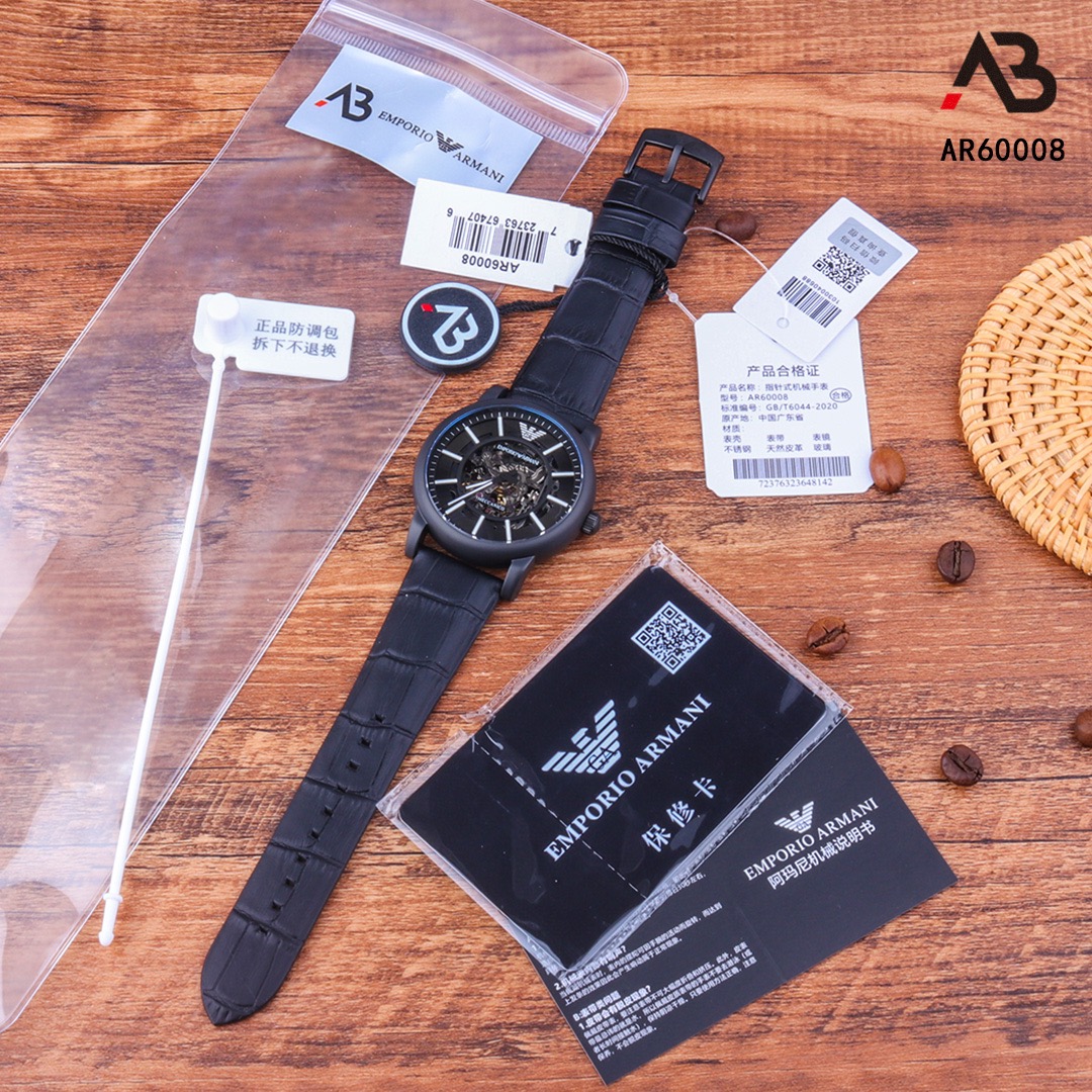 Modelo original Armani: Ar60008 Caja: acero inoxidable 316L Movimiento: Ciudadano japonés Vidrio: Vidrio reforzado con …