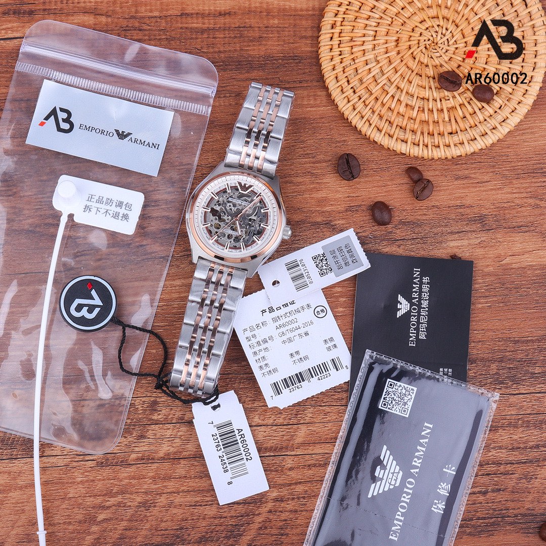 Marca original Armani: EMPORIO ARMANI/Armani Modelo: ar60002 Tipo de movimiento: mecánico completamente automático Tipo…