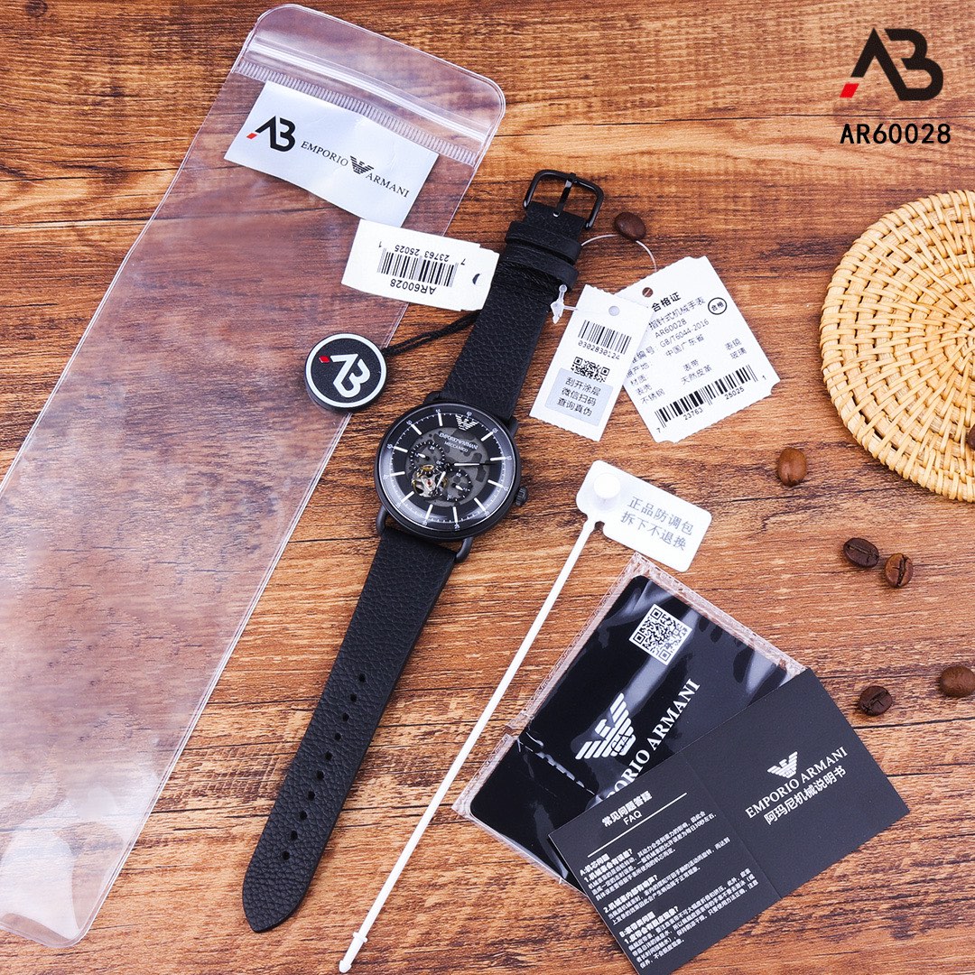 Armani EMPORIO ARMANI Modelo: AR60028 Tipo de movimiento: Maquinaria esquelética automática importada Tipo de reloj: Re…