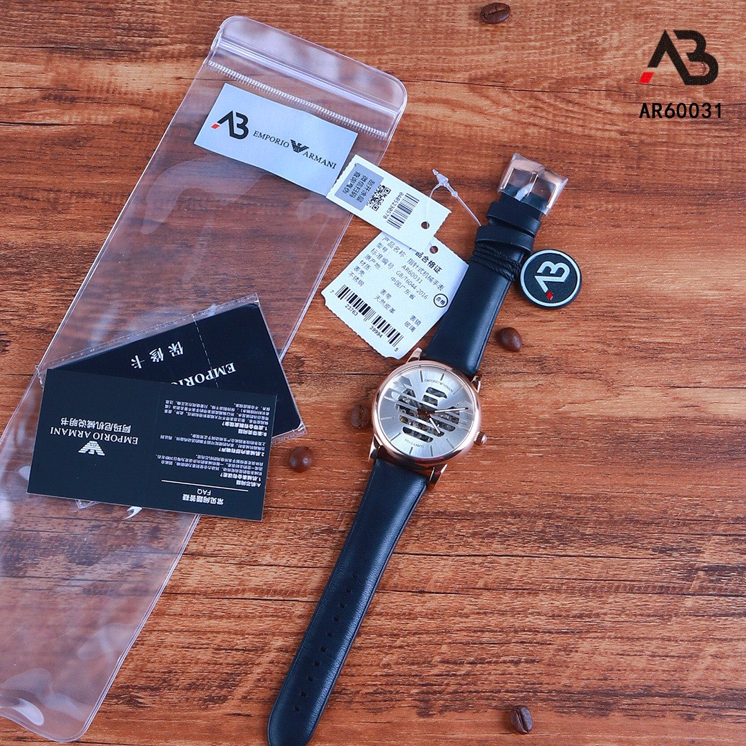Reloj original Armani para hombre Modelo: AR60031 Caja: Acero inoxidable 316L Espejo: Vidrio reforzado con minerales Co…