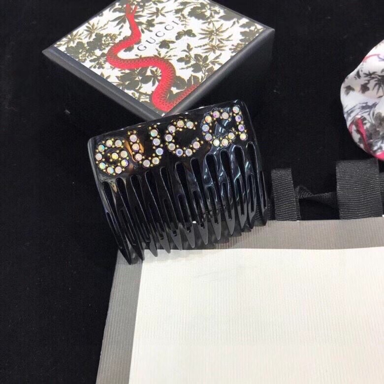 💰¥ 260 The original monograph gucci guci gucci letters, hair hair combo, black 🔺 cupboard, brass material, embedding imported mimics - 图片 4