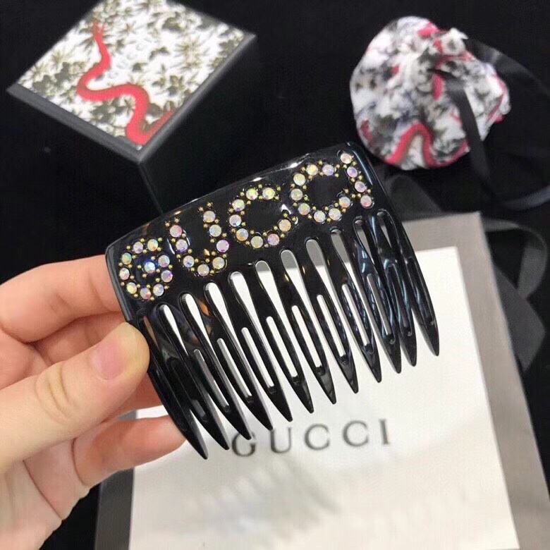💰¥ 260 The original monograph gucci guci gucci letters, hair hair combo, black 🔺 cupboard, brass material, embedding imported mimics - 图片 5