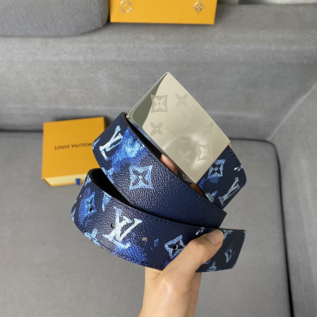 Louis Vuitton Belts Calfskin Cowhide